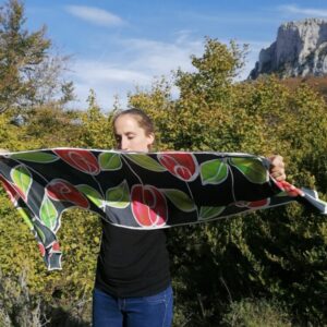 fular seda flores aziza puch