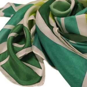 fular de seda mensaje secreto azul exclusivo aziza puch